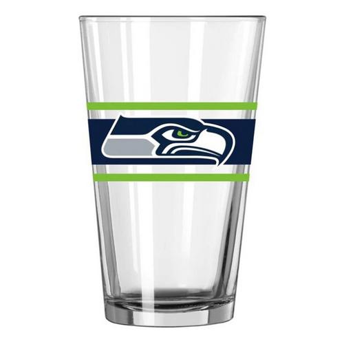 Logo Brands Seattle Seahawks 16oz. Stripe Pint Glass - Primary Image