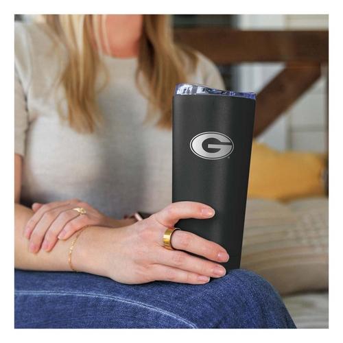 Logo Brands Georgia Bulldogs 20 oz. Etch Powder Coat Tumbler - Primary Image