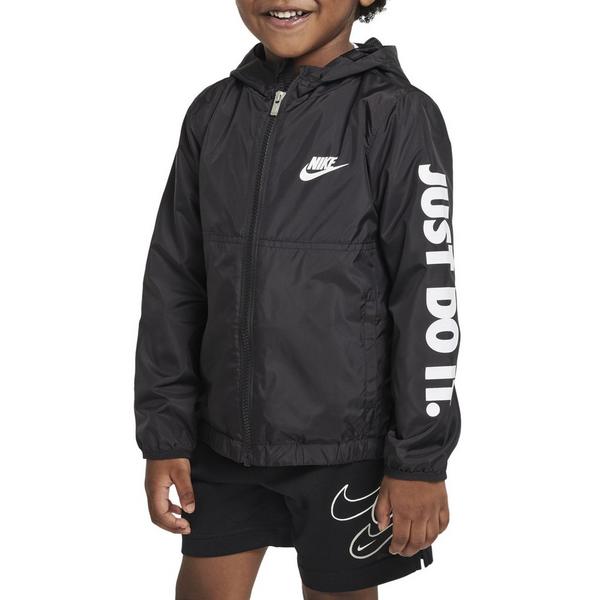 Nike Just Do It Windrunner Rain Jacket Toddler 2T Black