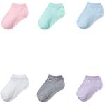 Youth Girls' Nike Metallic Swoosh 6 Pack No Show Socks - Thumbnail 1 of 3