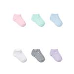 Youth Girls' Nike Metallic Swoosh 6 Pack No Show Socks - Thumbnail 2 of 3