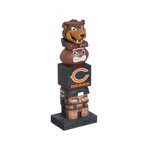 Evergreen Chicago Bears Tiki Totem 16" Garden Statue - Primary Image