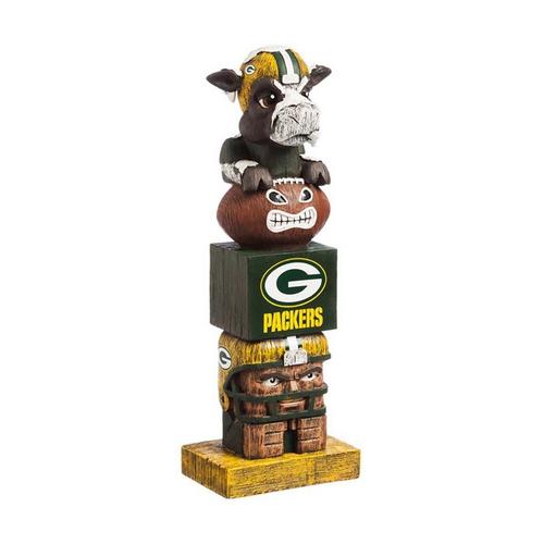 Evergreen Green Bay Packers Tiki Totem 16" Garden Statue - Primary Image