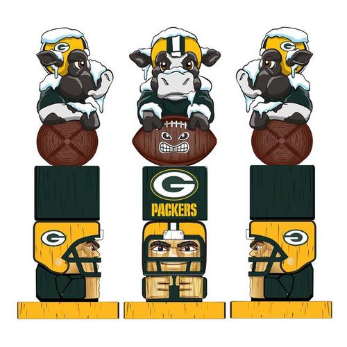 Evergreen Green Bay Packers Tiki Totem 16" Garden Statue - Primary Image