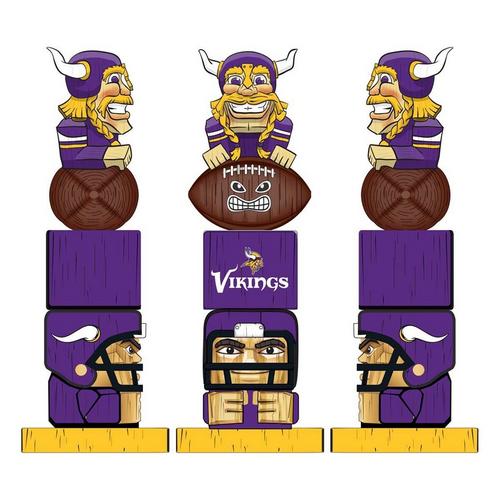 Evergreen Minnesota Vikings Tiki Totem 16" Garden Statue - Primary Image