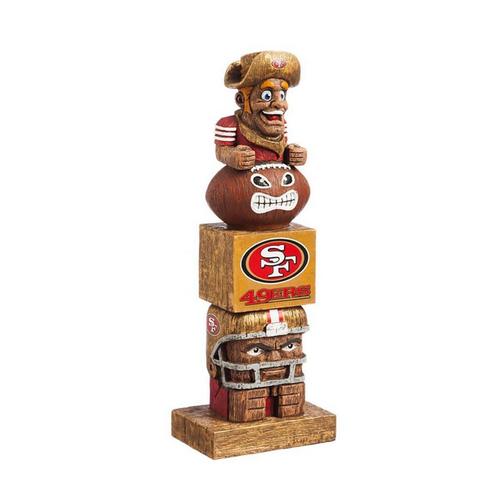 Evergreen San Francisco 49ers Tiki Totem 16" Garden Statue - Primary Image