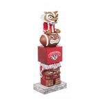 Evergreen Enterprises Wisconsin Badgers Tiki Totem 16" Garden Statue - Thumbnail 1 of 2