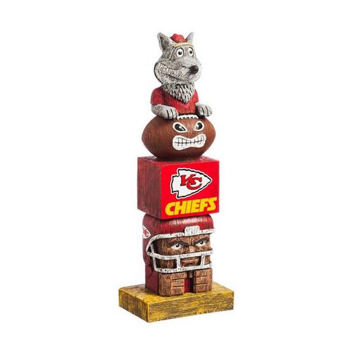 Evergreen Kansas City Chiefs Tiki Totem 16" Garden Statue - Primary Image