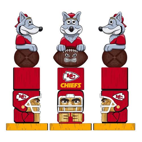 Evergreen Kansas City Chiefs Tiki Totem 16" Garden Statue - Primary Image