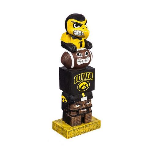 Evergreen Iowa Hawkeyes Tiki Totem 16" Garden Statue - Primary Image