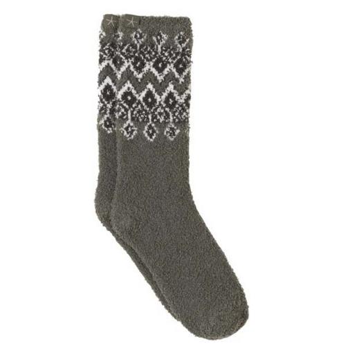 Women's Barefoot Dreams CozyChic Fair Isle Crew Socks - Primary Image