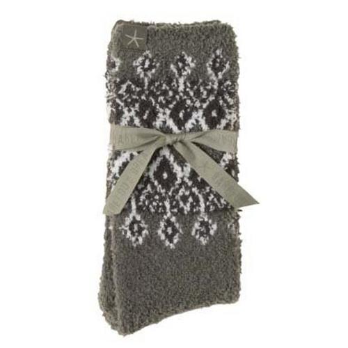 Women's Barefoot Dreams CozyChic Fair Isle Crew Socks - Primary Image