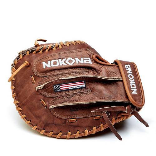 Nokona Walnut W-V3250 Velcro 32.5" Closed Web Fastpitch Catchers Mitt - Primary Image