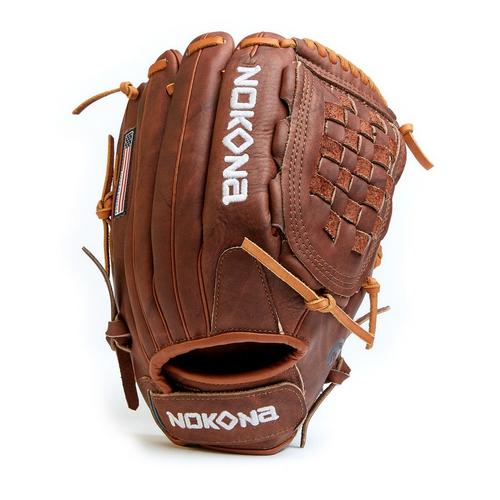 Nokona Walnut W-V1250 Velcro 12.5" Closed Web Infield/Outfield Fastpitch Glove - Primary Image