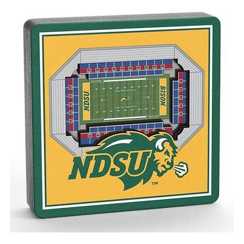 North Dakota State Bison 3D Stadium View Ornament - Primary Image