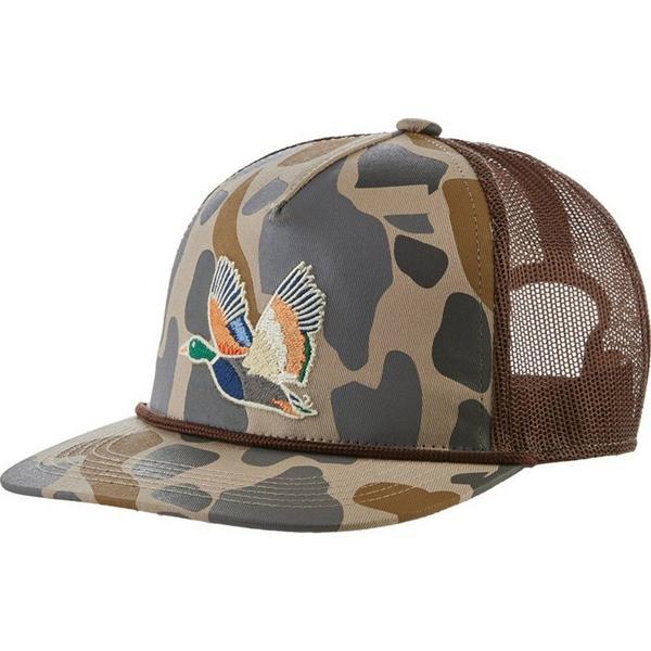 Men's BURLEBO Vintage Duck Logo Hunting Adjustable Hat One Size Camo