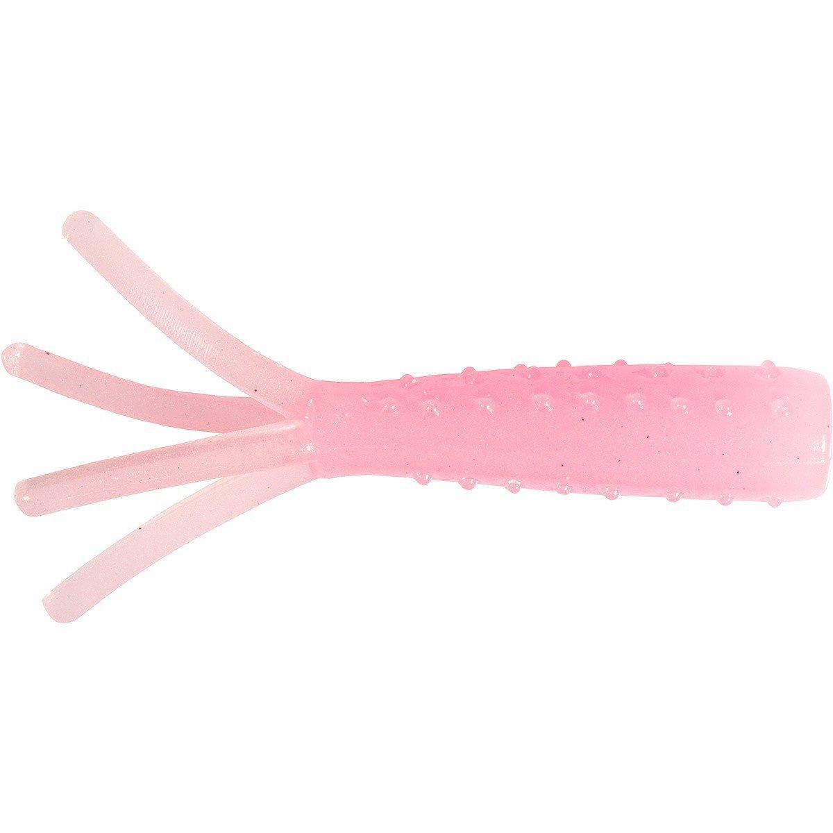 Pink Glow - Z-Man Tiny TicklerZ Micro Finesse Bait