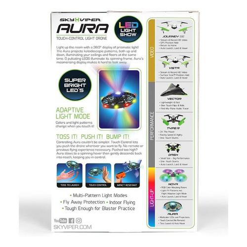 Sky Viper Aura Touch Control Light Drone - Primary Image