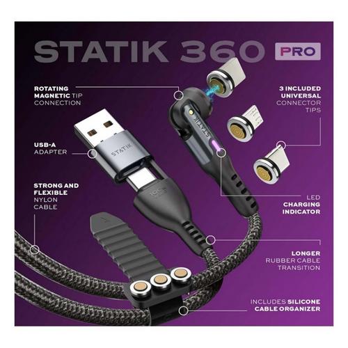 Statik 3ft 360 Pro Magnetic 3-in-1 Charging Cable - Primary Image