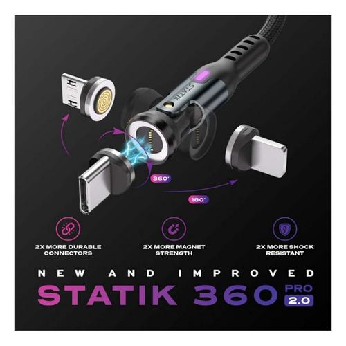 Statik 3ft 360 Pro Magnetic 3-in-1 Charging Cable - Primary Image