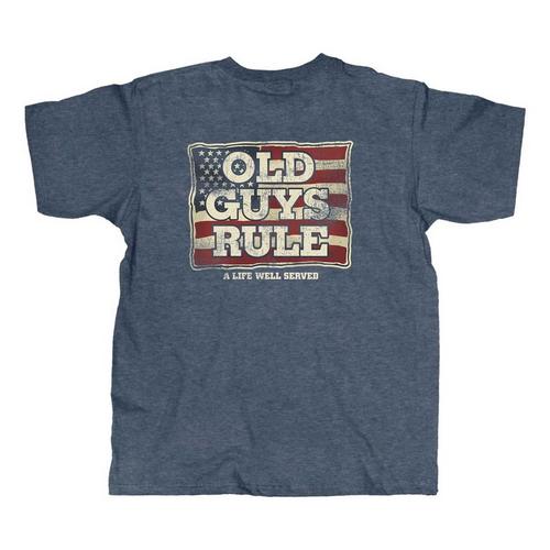 Men's Old Guys Rule Flag Served T-Shirt - Primary Image