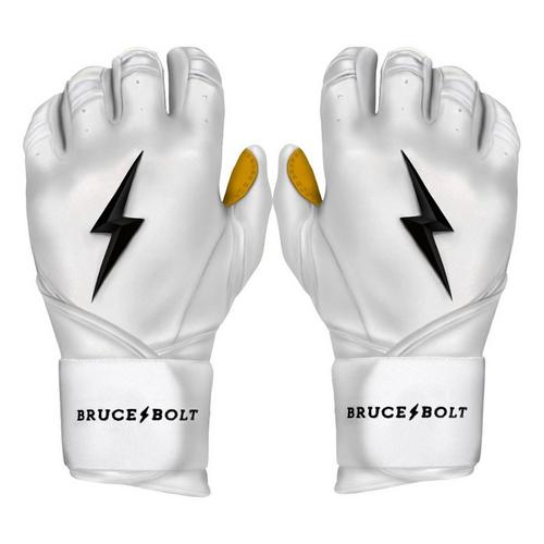 Adult Bruce Bolt Long Cuff Baseball Batting Gloves - Primary Image