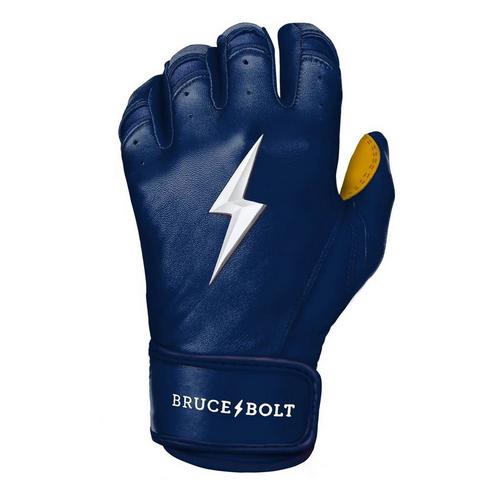 Adult Bruce Bolt Short Cuff Baseball Batting Gloves - Primary Image