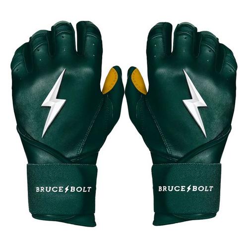 Adult Bruce Bolt Long Cuff Baseball Batting Gloves - Primary Image