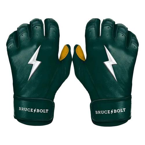 Adult Bruce Bolt Short Cuff Baseball Batting Gloves - Primary Image