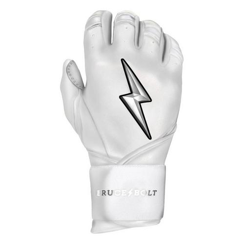 Adult Bruce Bolt Chrome Series Long Cuff Baseball Batting Gloves - Primary Image