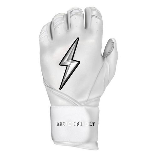 Adult Bruce Bolt Chrome Series Long Cuff Baseball Batting Gloves - Primary Image