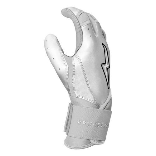 Adult Bruce Bolt Chrome Series Long Cuff Baseball Batting Gloves - Primary Image