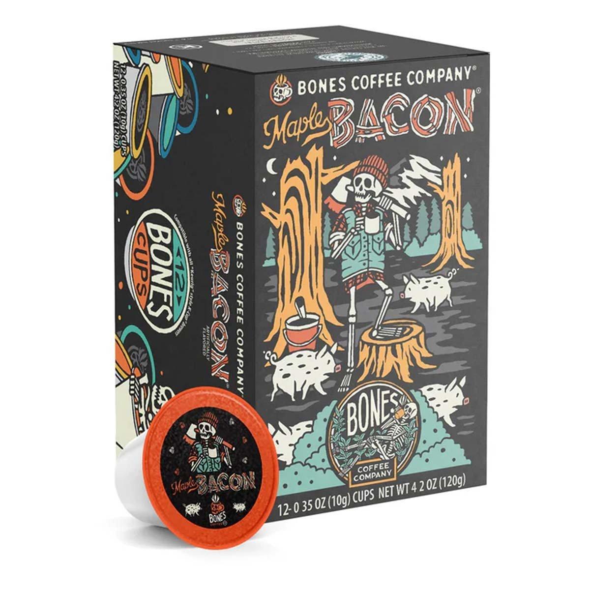Bones Coffee Co. Maple Bacon Bones Cups - 12 Count Coffee - Bones Coffee Co.