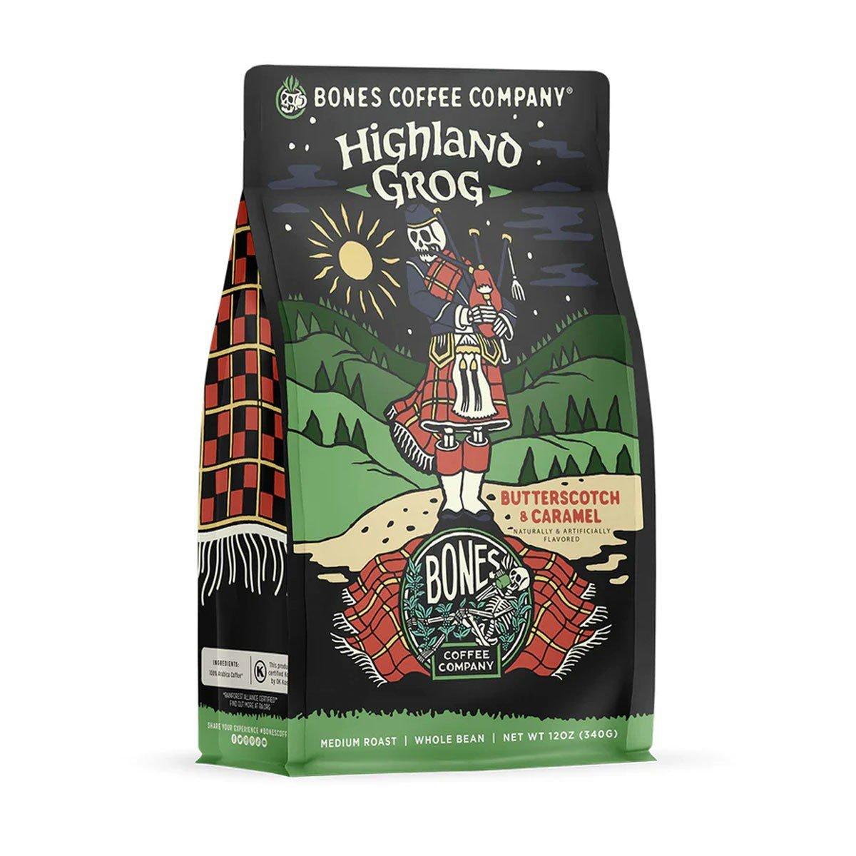 Bones Coffee Co. Highland Grog Whole Bean 12 oz Coffee - Bones Coffee Co.