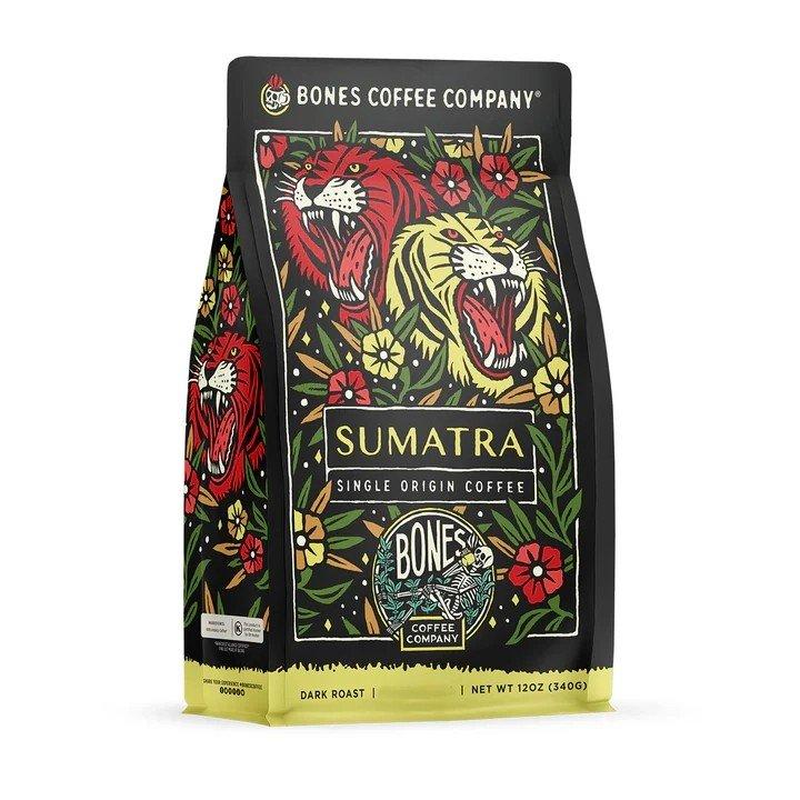 Bones Coffee Co. Sumatra Single-Origin Ground 12 oz Coffee - Bones Coffee Co.