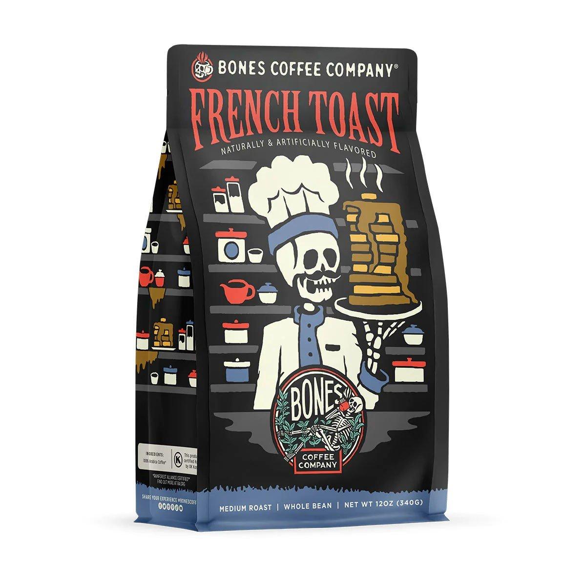 Bones Coffee Co. French Toast Ground 12 oz Coffee - Bones Coffee Co.