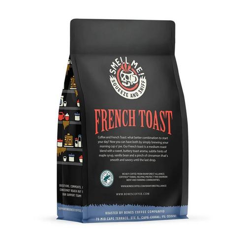 Bones Coffee Co. French Toast Ground 12 oz Coffee - Primary Image