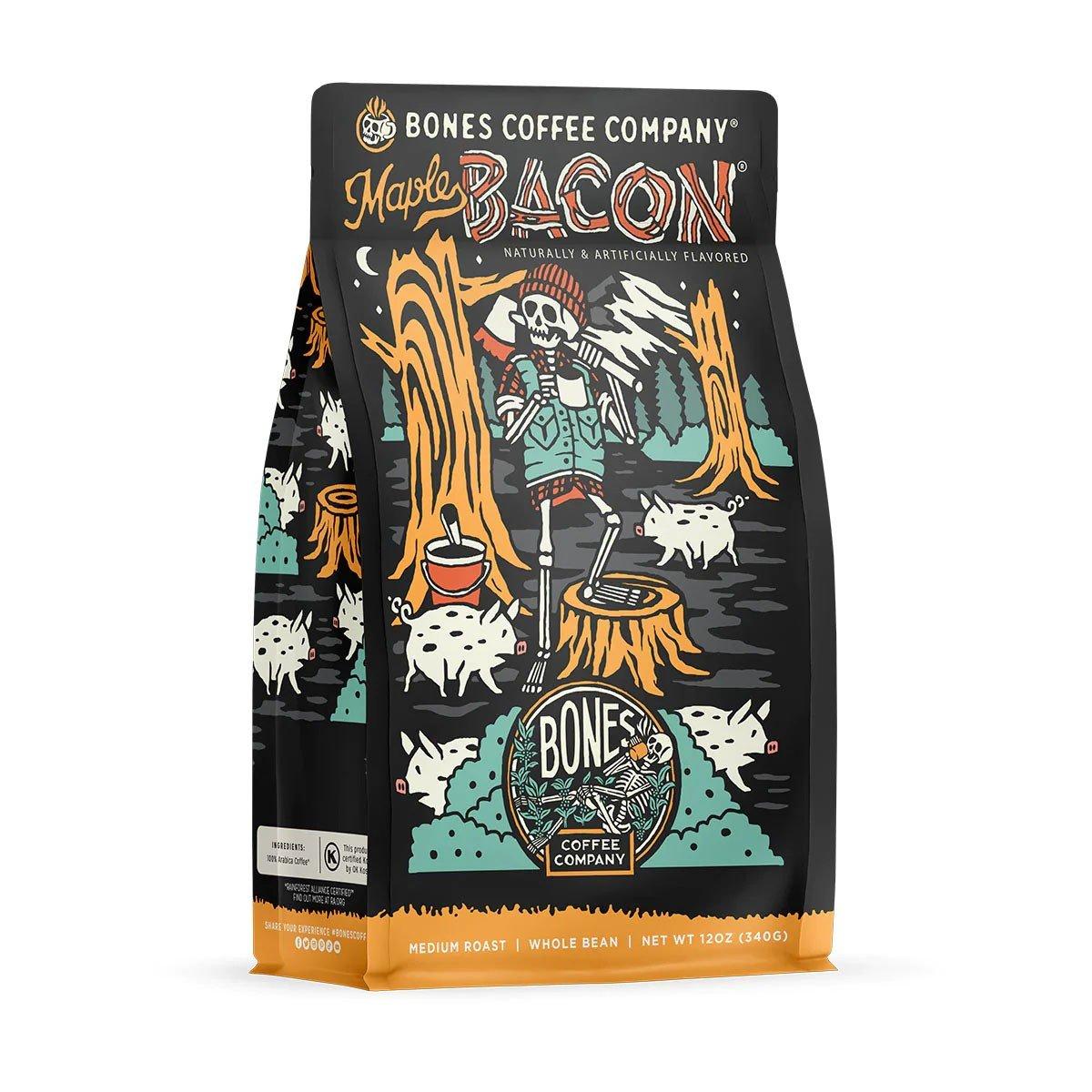 Bones Coffee Co. Maple Bacon Ground 12 oz Coffee - Bones Coffee Co.