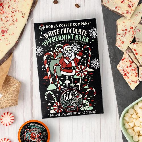 Bones Coffee Co. Bones Peppermint Bark Single Serve 12 Count Coffee - Primary Image