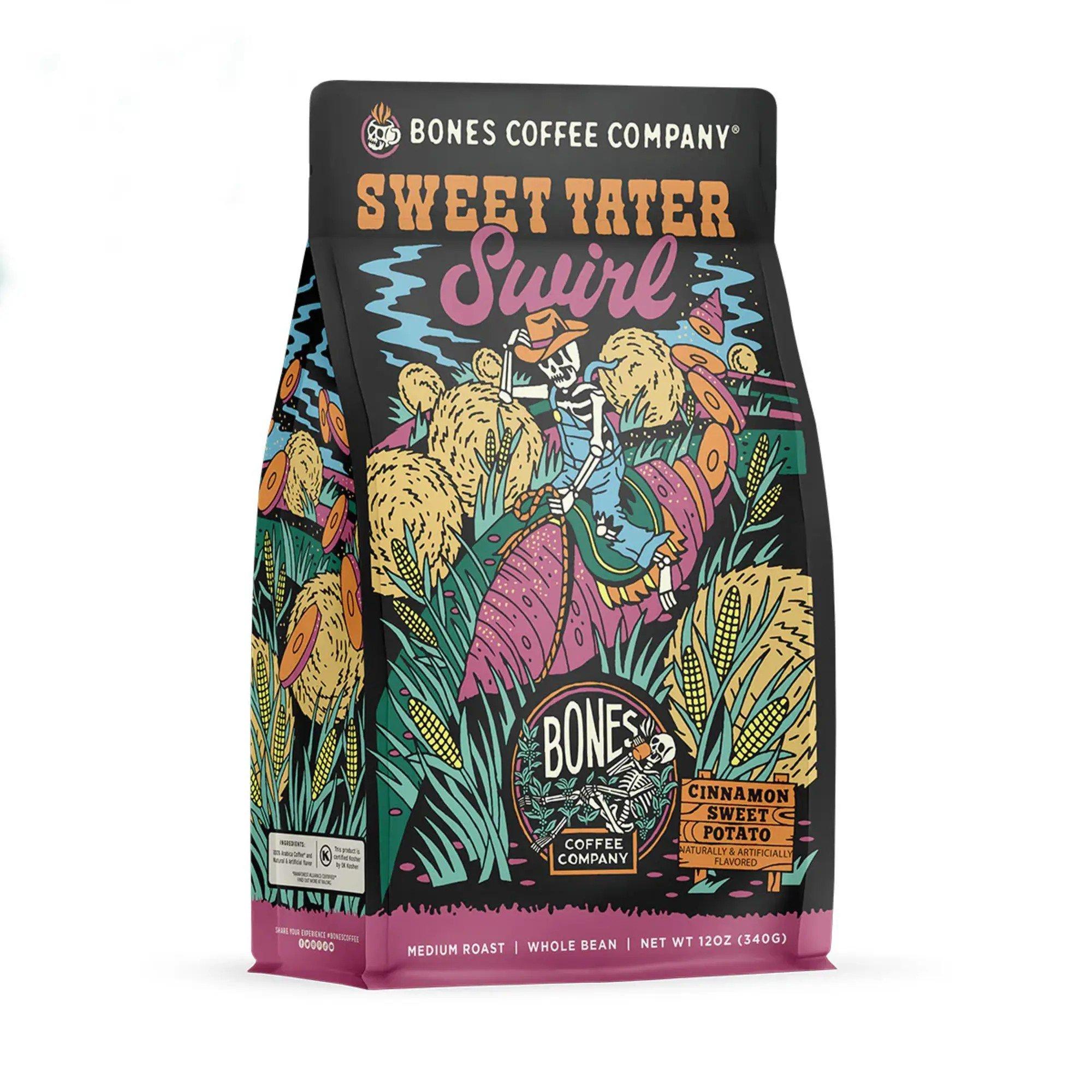 Bones Coffee Co. Sweet Tater Swirl Ground 12 Oz Medium Roast Coffee - Bones Coffee Co.