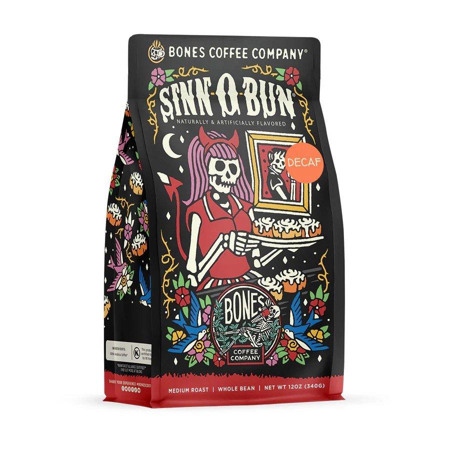 Bones Coffee Co. Decaf Sinn-O-Bun Ground Coffee - Bones Coffee Co.
