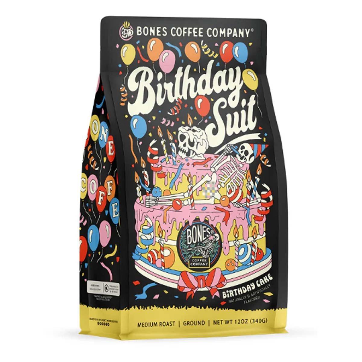 Bones Coffee Co. Birthday Suit Whole Bean 12 oz Coffee - Bones Coffee Co.