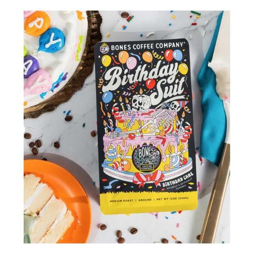 Bones Coffee Co. Birthday Suit Whole Bean 12 oz Coffee - Primary Image