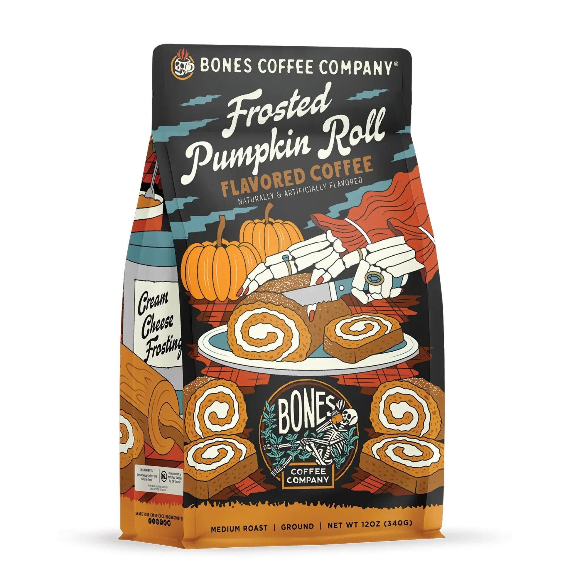 Bones Coffee Co. Frosted Pumpkin Roll Ground 12 Oz Coffee - Bones Coffee Co.