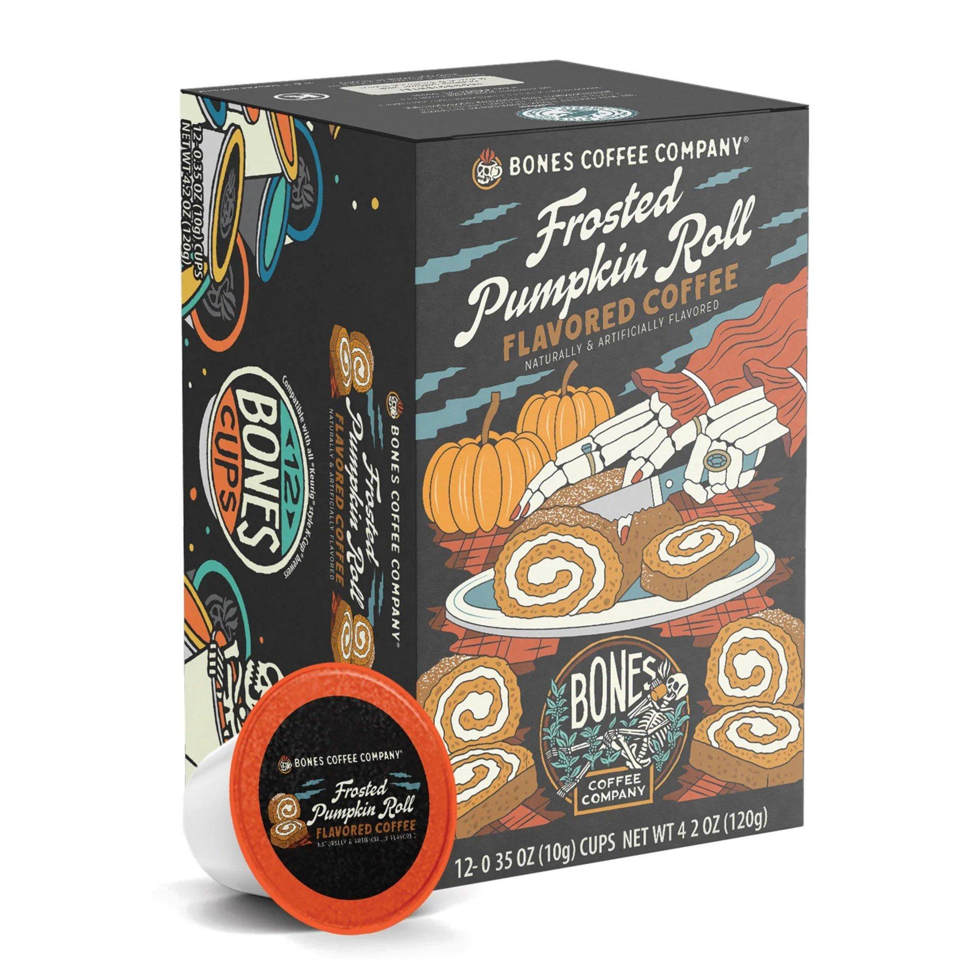 Bones Coffee Co. Frosted Pumpkin Roll Cup 12 Count Coffee - Bones Coffee Co.