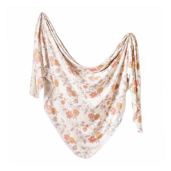 Copper Pearl Knit Baby Swaddle Blanket Ferra