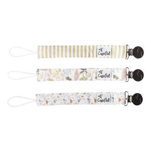 Baby Copper Pearl Binky Clip Set