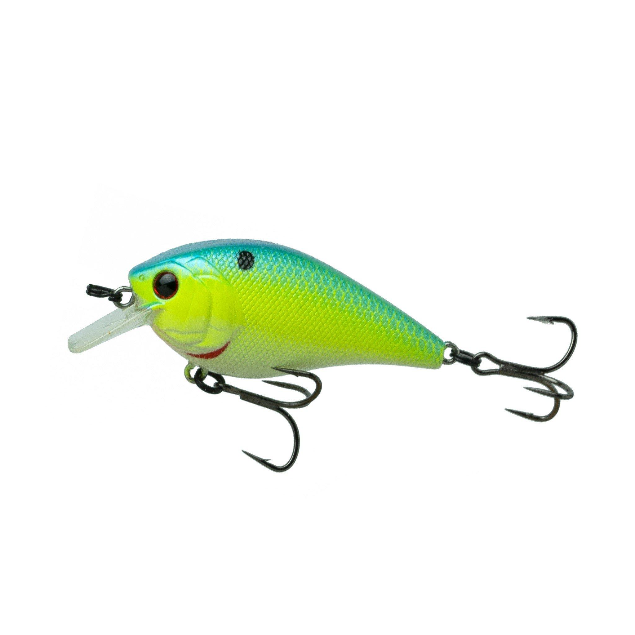 1099Blue-Treuse Shad - 6th Sense Fishing Crush 50X Squarebill Crankbait