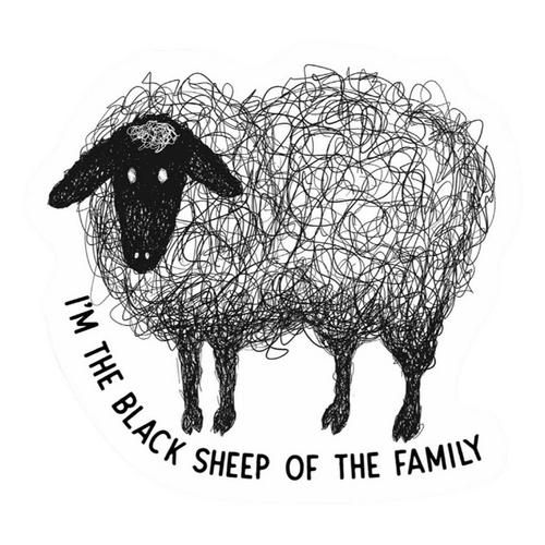 MN Nice Enough Black Sheep Sticker Sticker - Primary Image