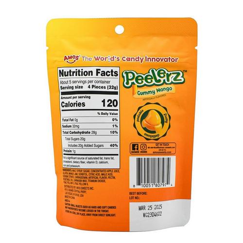 Amos Peelerz Peelable Mango Gummy - Primary Image